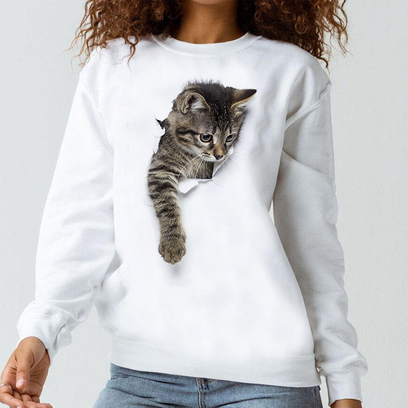 Herbstneuer lässiger Kinderpullover mit Rundhalsausschnitt aus Wollmischung