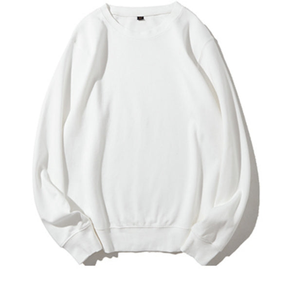 White sweatshirt on a white background