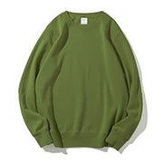 Green sweatshirt on a white background