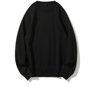 Black sweatshirt on a white background