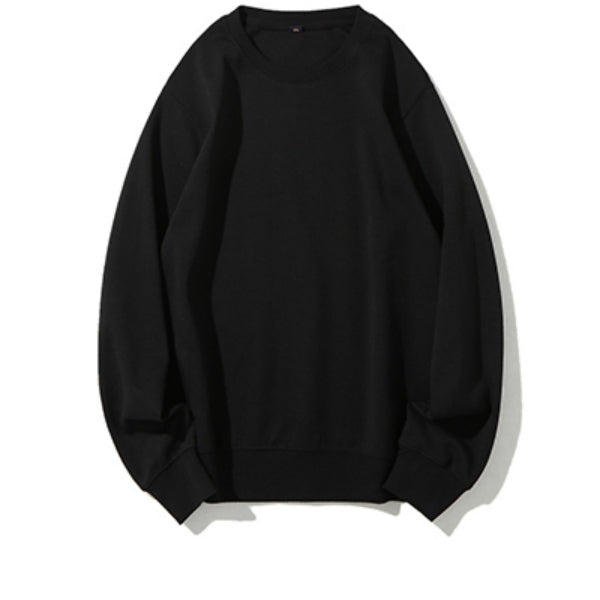Black sweatshirt on a white background