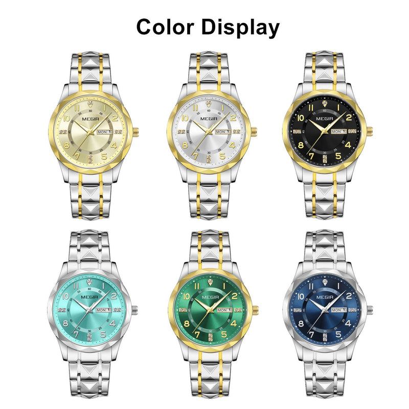 Luxury Business Men's Watch Stainless Steel Strap Casual Quartz Wristwatch Waterproof