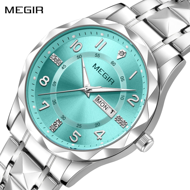 Luxury Business Men's Watch Stainless Steel Strap Casual Quartz Wristwatch Waterproof