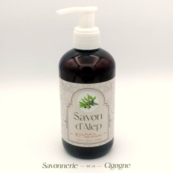 Flüssige Alepposeife 10% Lorbeeröl – 250 ml