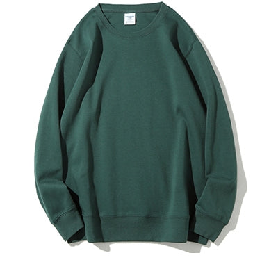 Green sweatshirt on a white background