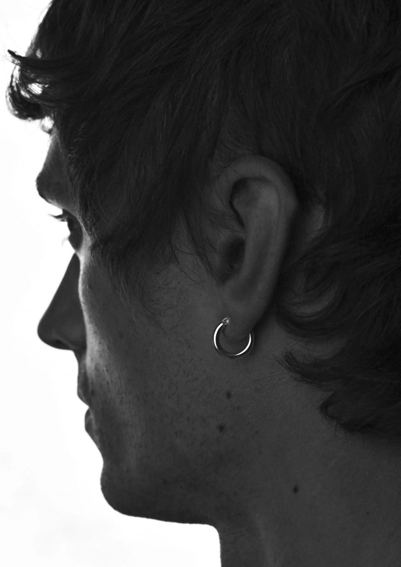 Ella Hoops Earrings - Silver