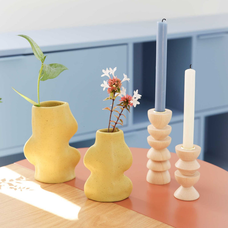 Fluxo Ceramic Vase Small - Pistachio