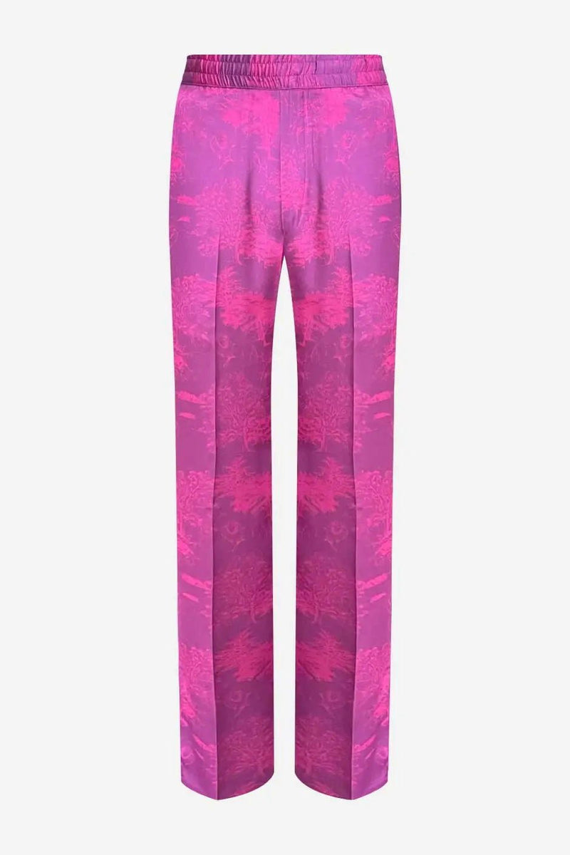 Französische Hose aus 100 % Seide mit Savannenprint für Herren