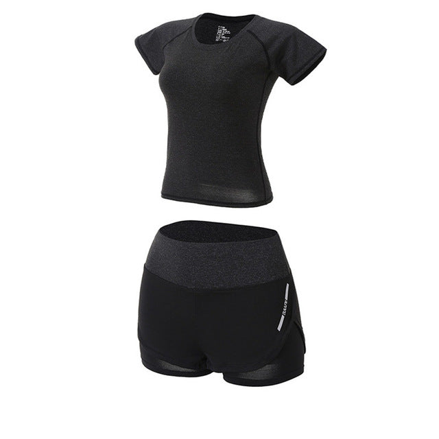Set yoga pentru femei, 5 piese – Îmbrăcăminte sport pentru fitness și alergare, cu uscare rapidă