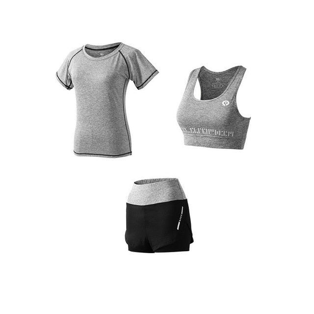 Set yoga pentru femei, 5 piese – Îmbrăcăminte sport pentru fitness și alergare, cu uscare rapidă