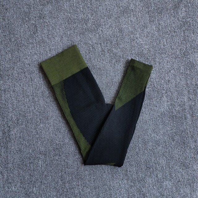 Colanți de fitness fără cusături pentru femei cu talie înaltă – Pantaloni de yoga și antrenament push-up